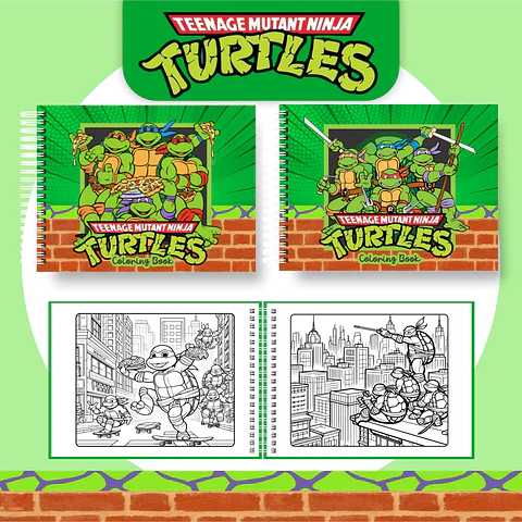 Arquivo livro de colorir Tartarugas Ninjas - PAMELLA