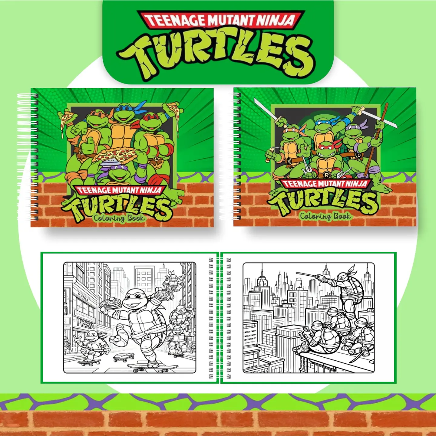 Arquivo livro de colorir Tartarugas Ninjas - PAMELLA 1