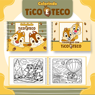 Arquivo livro de colorir Tico e Teco - PAMELLA
