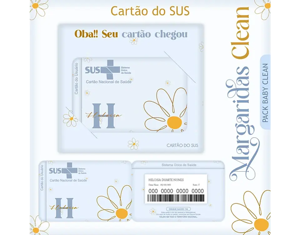 Arquivo encadernação baby Margaridas - LINA 1