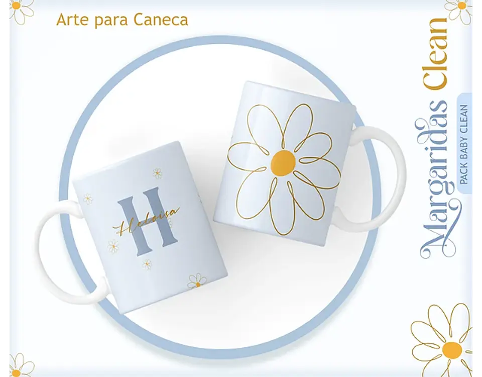 Arquivo encadernação baby Margaridas - LINA 2