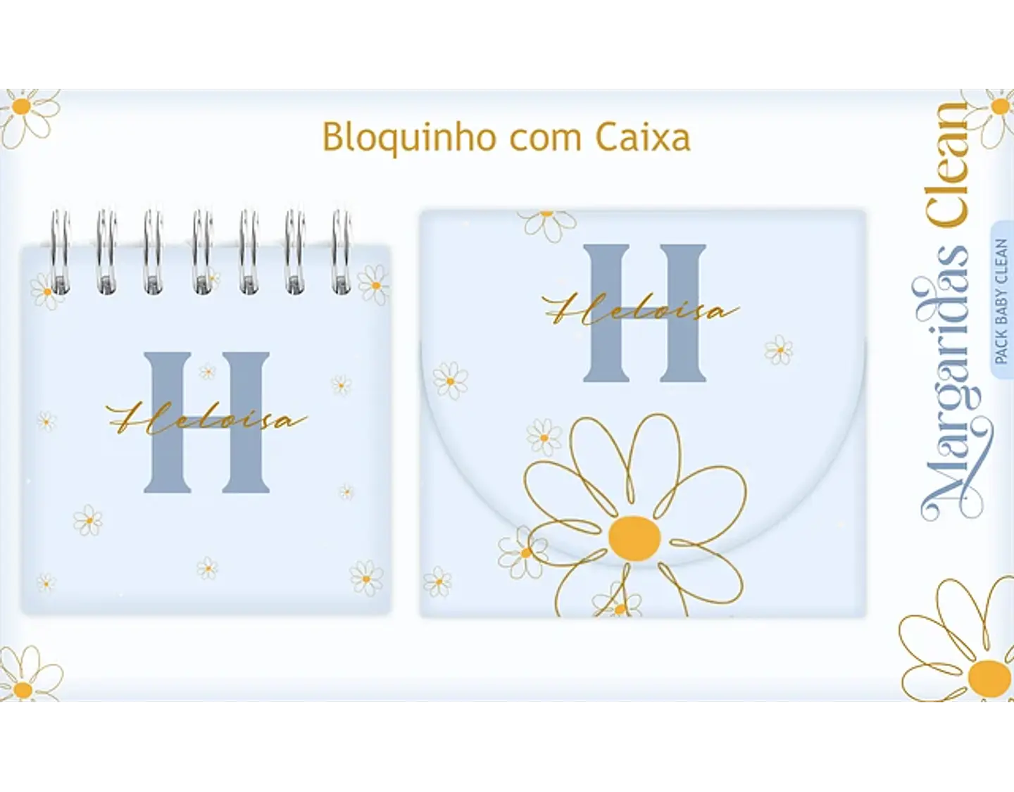 Arquivo encadernação baby Margaridas - LINA 7