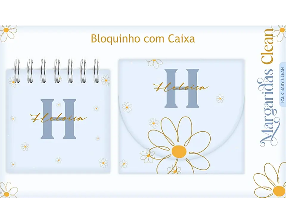 Arquivo encadernação baby Margaridas - LINA 7