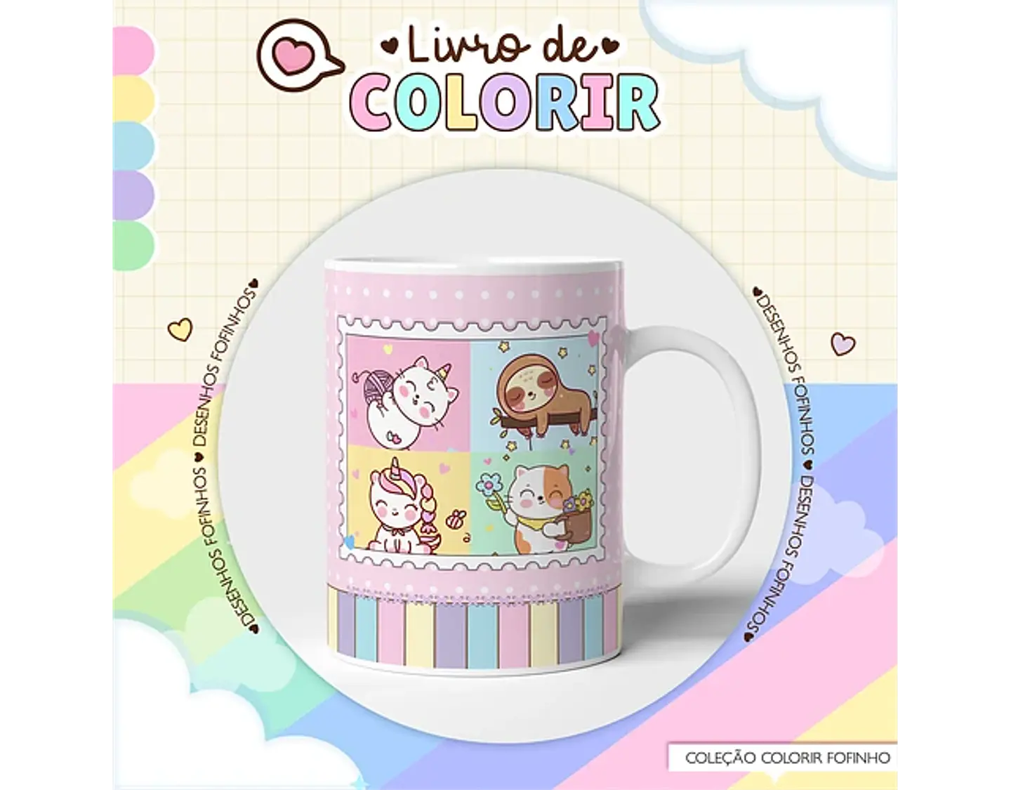 Arquivo caderno de colorir fofinho - LINA 2
