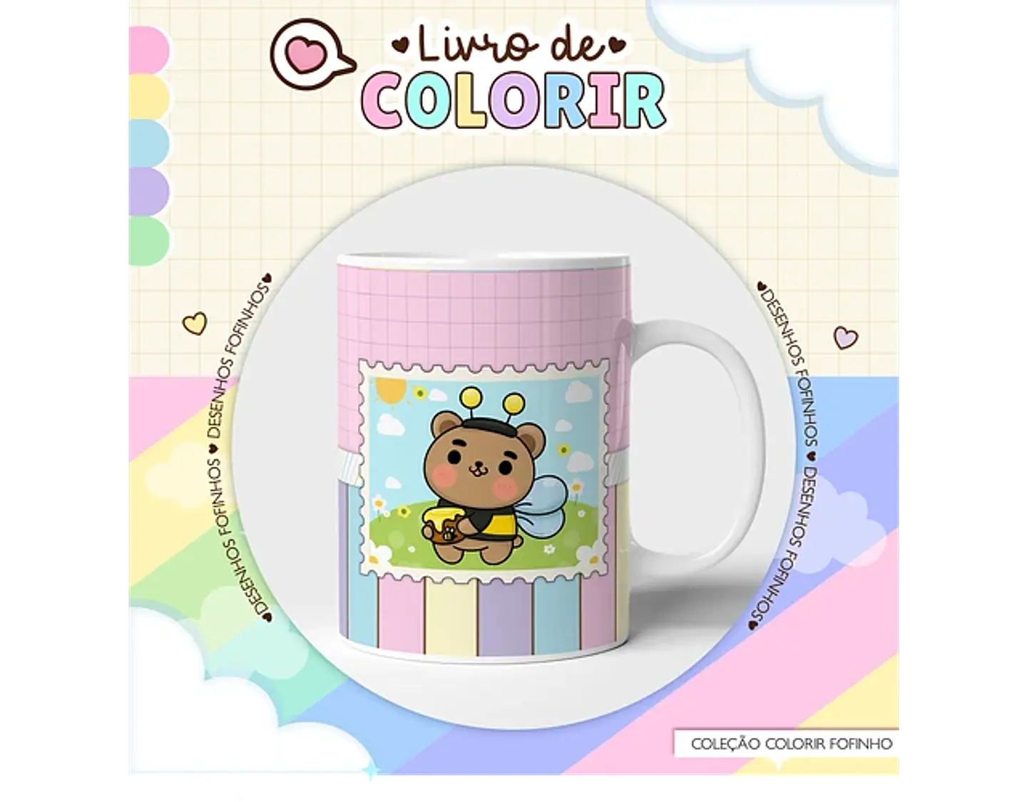 Arquivo caderno de colorir fofinho - LINA 3
