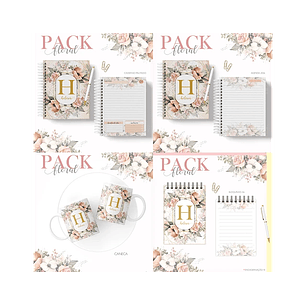 Arquivo encadernação pack floral 2 - LINA