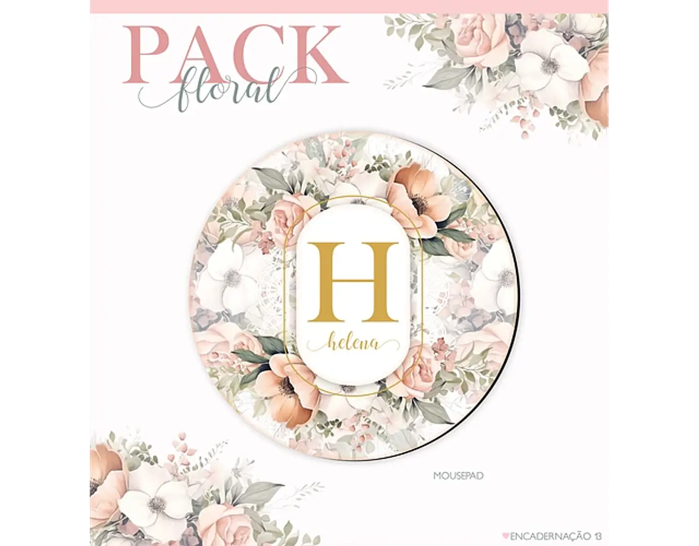 Arquivo encadernação pack floral 2 - LINA 5