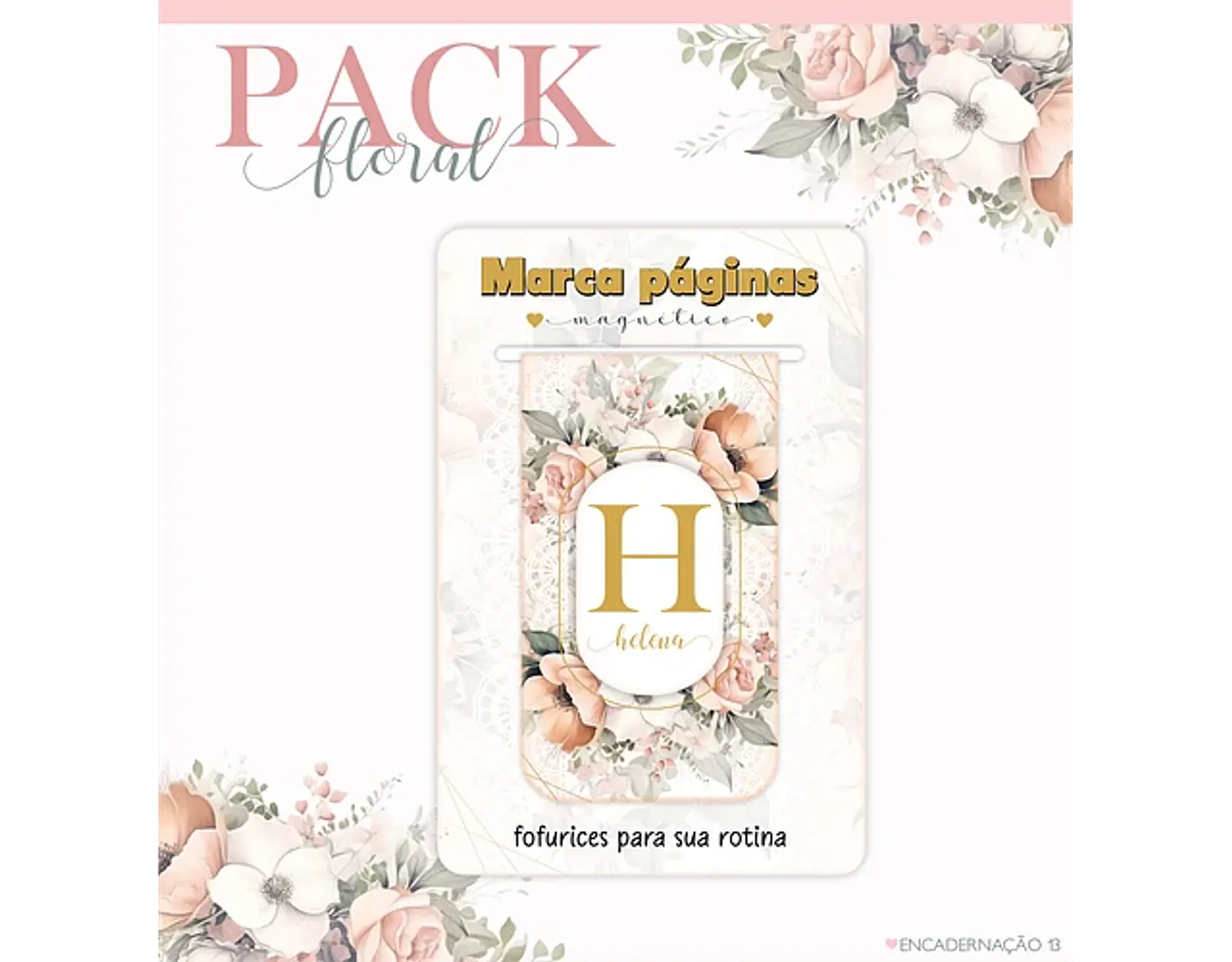 Arquivo encadernação pack floral 2 - LINA 7