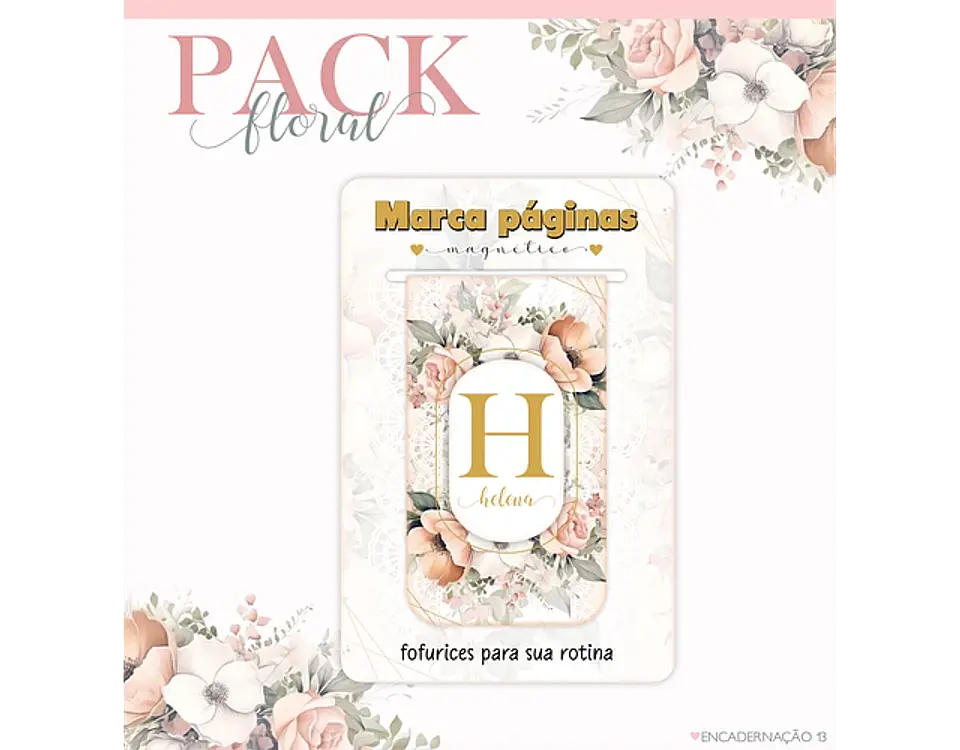 Arquivo encadernação pack floral 2 - LINA 7