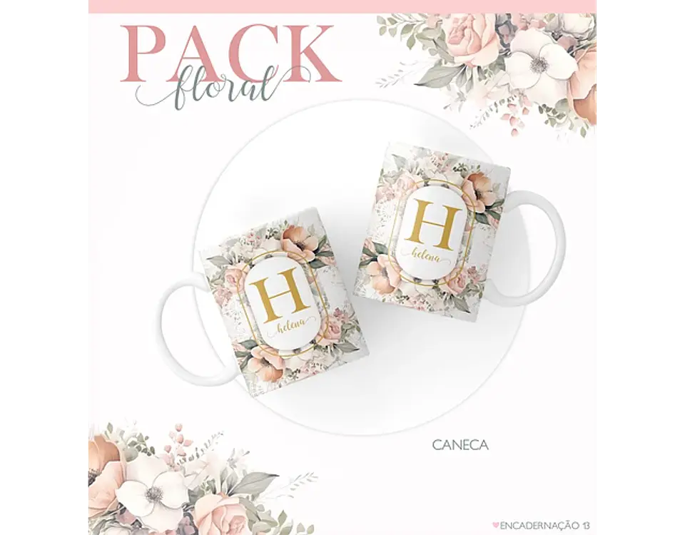 Arquivo encadernação pack floral 2 - LINA 8