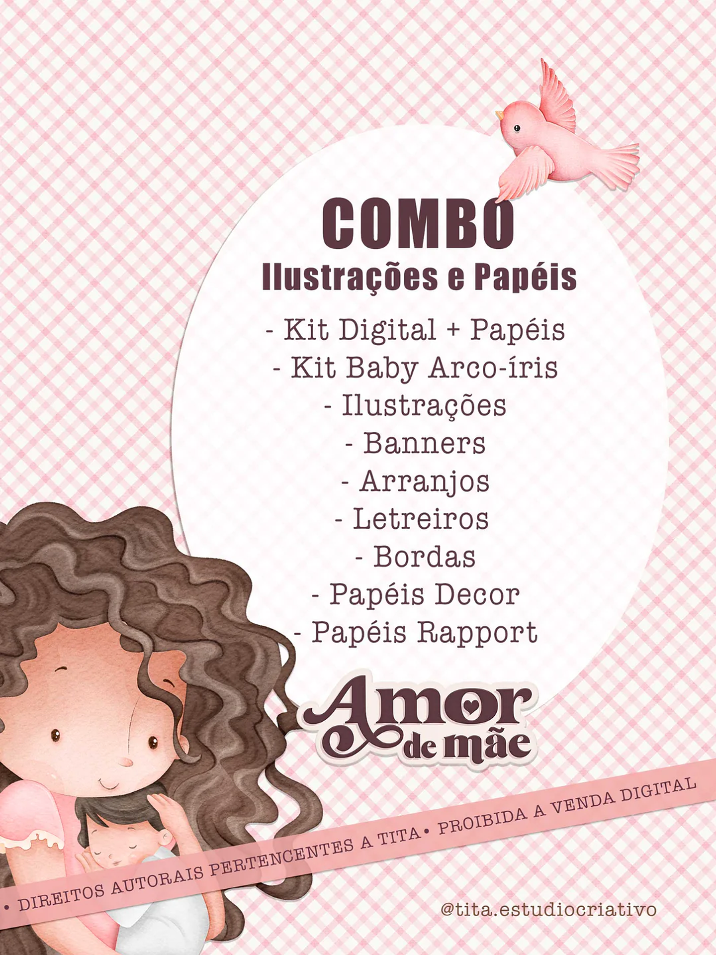 Kit Digital Dia das Mães Combo Amor de Mãe - Tita 1