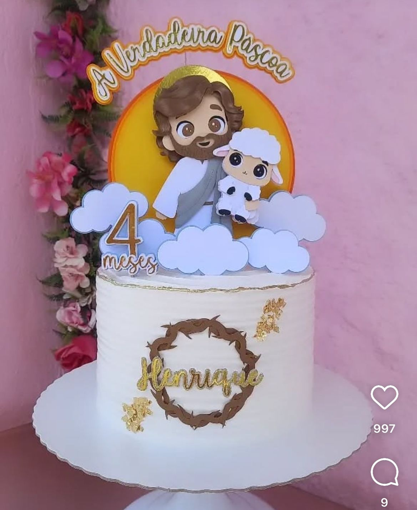 Arquivo Topo de Bolo Páscoa Jesus a verdadeira páscoa 1