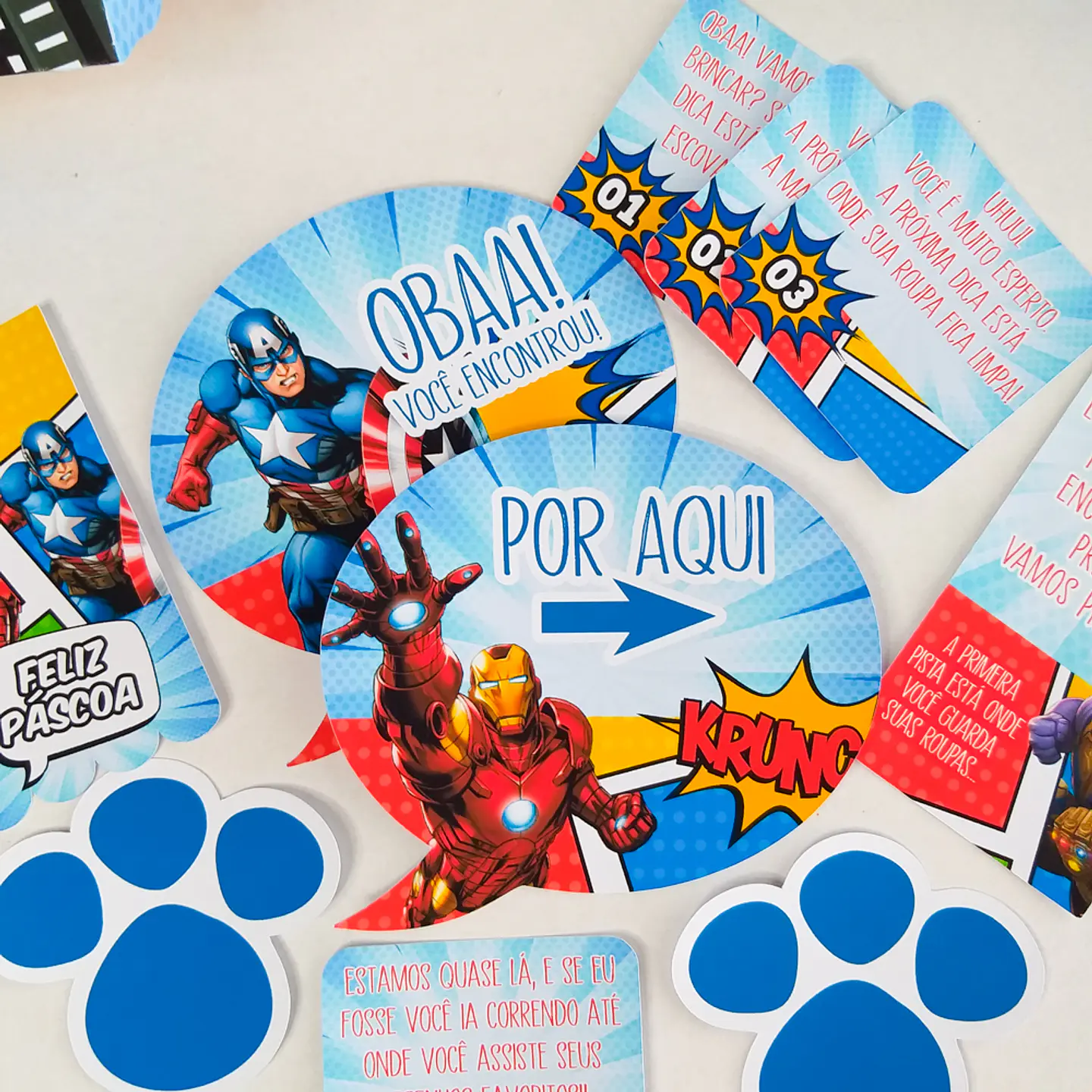 Arquivo Páscoa Kit Infantil Vingadores 2