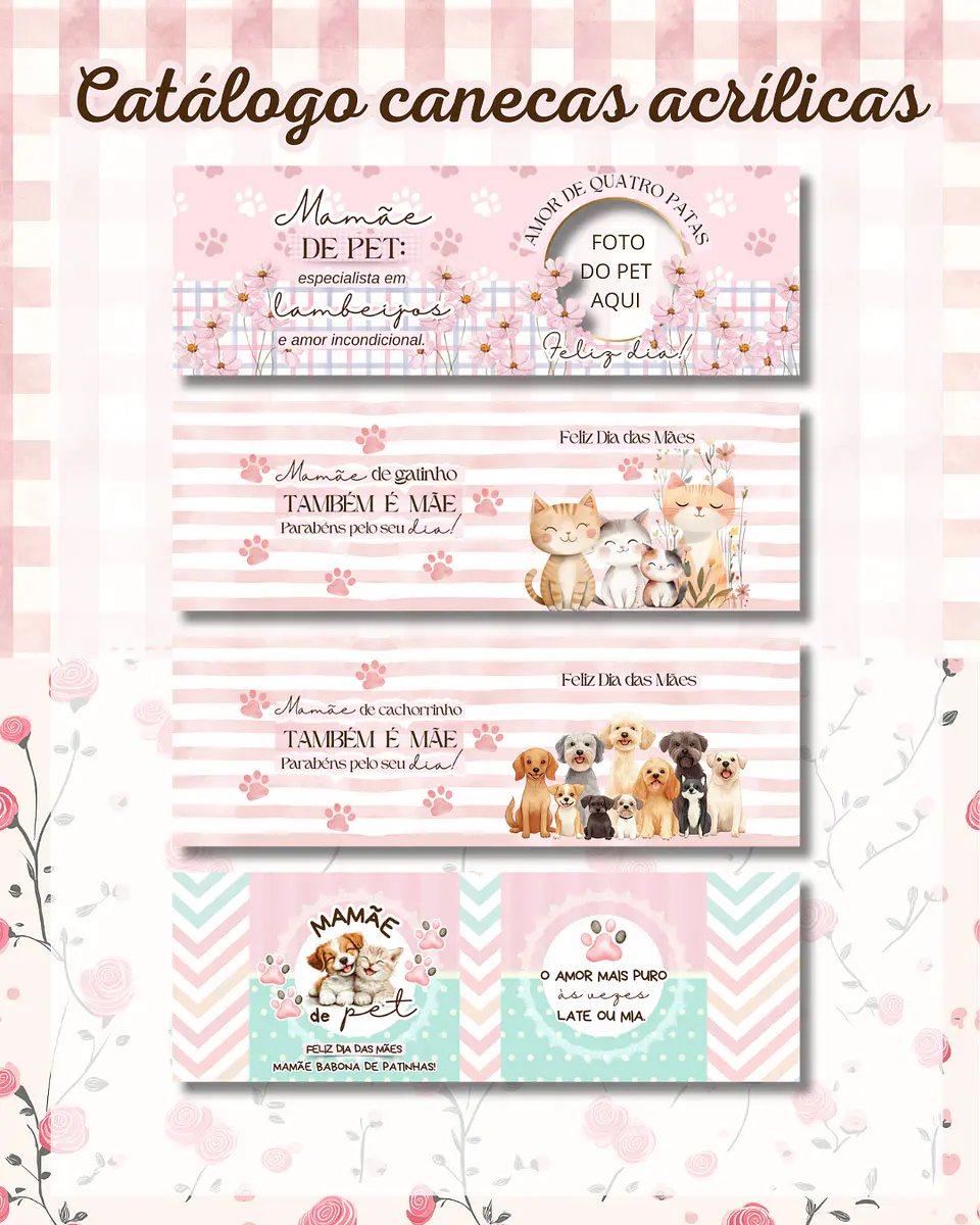 Arquivo Dia das Mães Canecas Acrilicas  - ILUSTRACIN 1