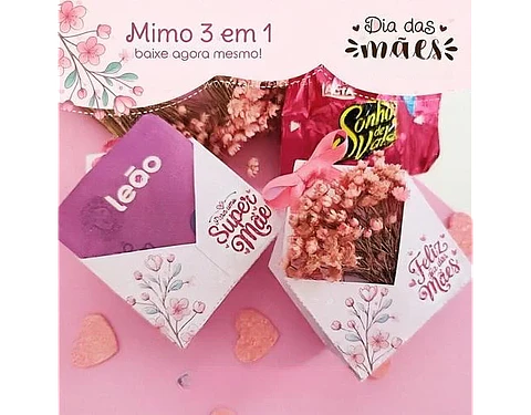 Arquivo Dia das Mães mimo envelope 3 em 1 - ART IDEIA