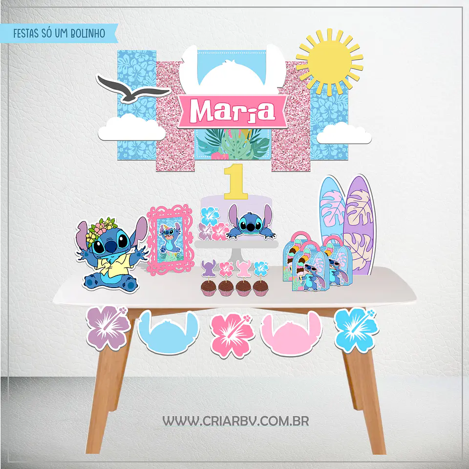 Arquivo de corte LILO e STITCH só um bolinho- CRIAR BV 1