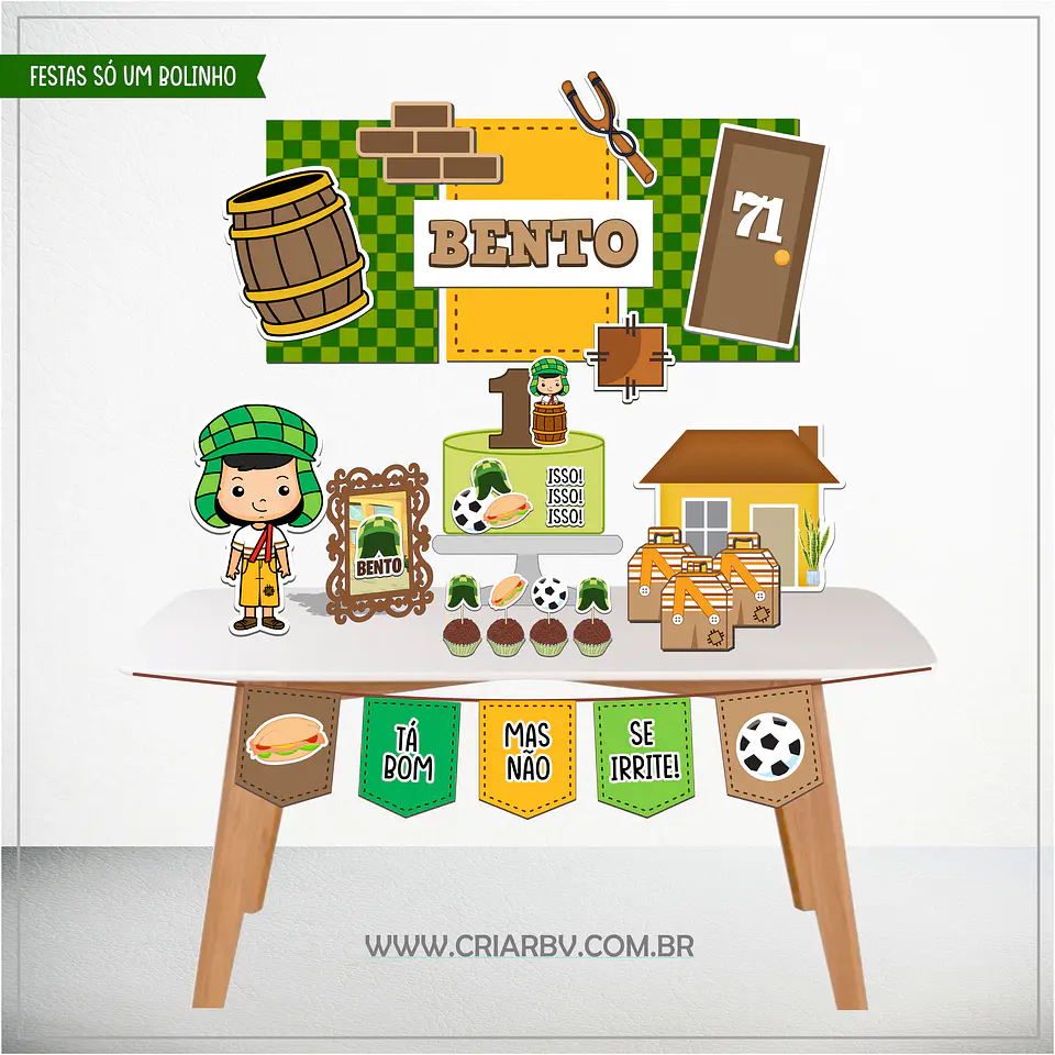 Arquivo de corte Chaves só um bolinho - CRIAR BV 1