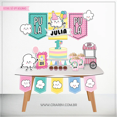 Arquivo de corte Pipoquinha só um bolinho - CRIAR BV