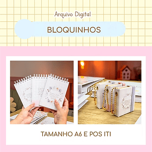 Arquivo bloquinho A6 e post it - ESTUDIO G19