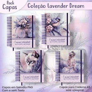 Arquivo Encadernação Lavender Dream Lavanda - JANA BICALHO