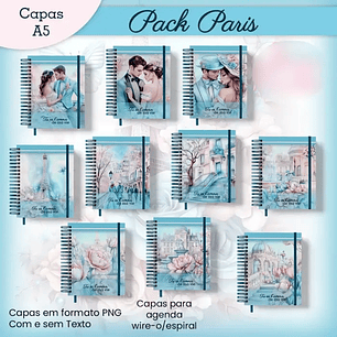 Arquivo encadernação Capas Paris Azul - JANA BICALHO