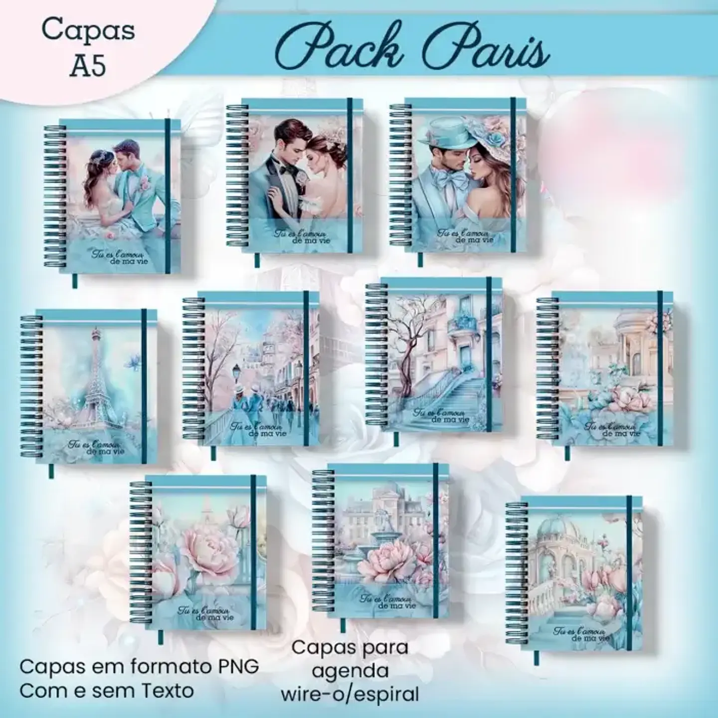 Arquivo encadernação Capas Paris Azul - JANA BICALHO 1