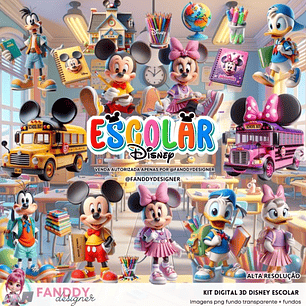 Kit Digital Disney Escolar  - Fanddy