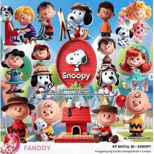 Kit Digital Snoopy - Fanddy