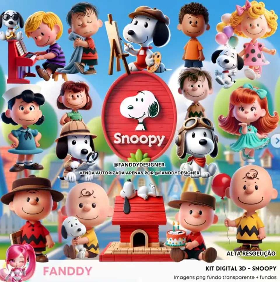 Kit Digital Snoopy - Fanddy 1