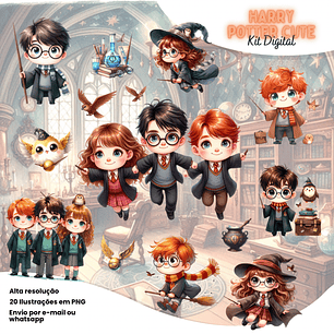 Kit Digital Harry Potter Cute - ETERNIZE