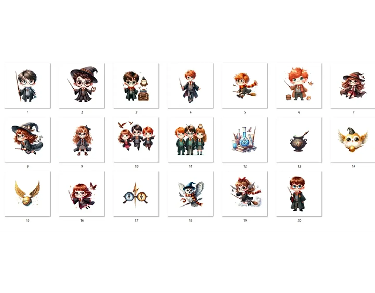 Kit Digital Harry Potter Cute - ETERNIZE 2