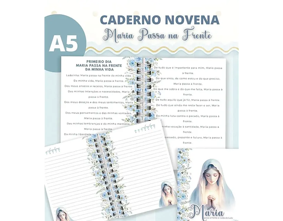 Arquivo caderno novena Maria passa na frente - ABELHINHA DIGITAL 3