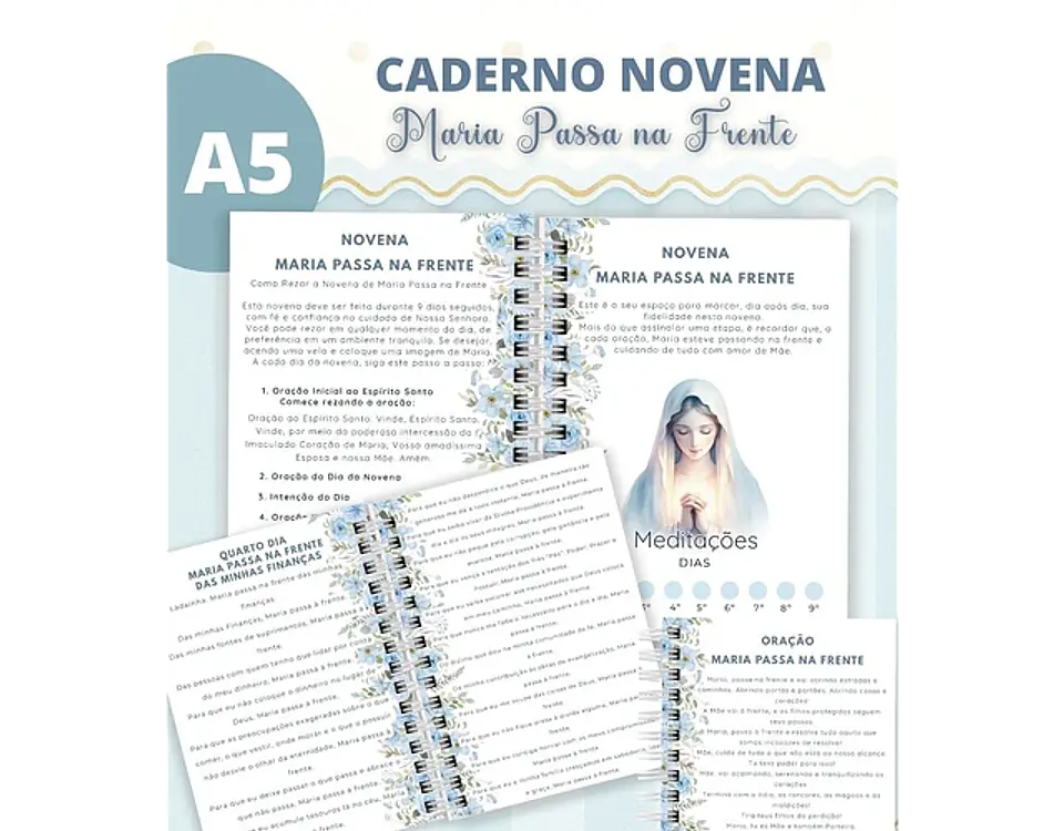 Arquivo caderno novena Maria passa na frente - ABELHINHA DIGITAL 4