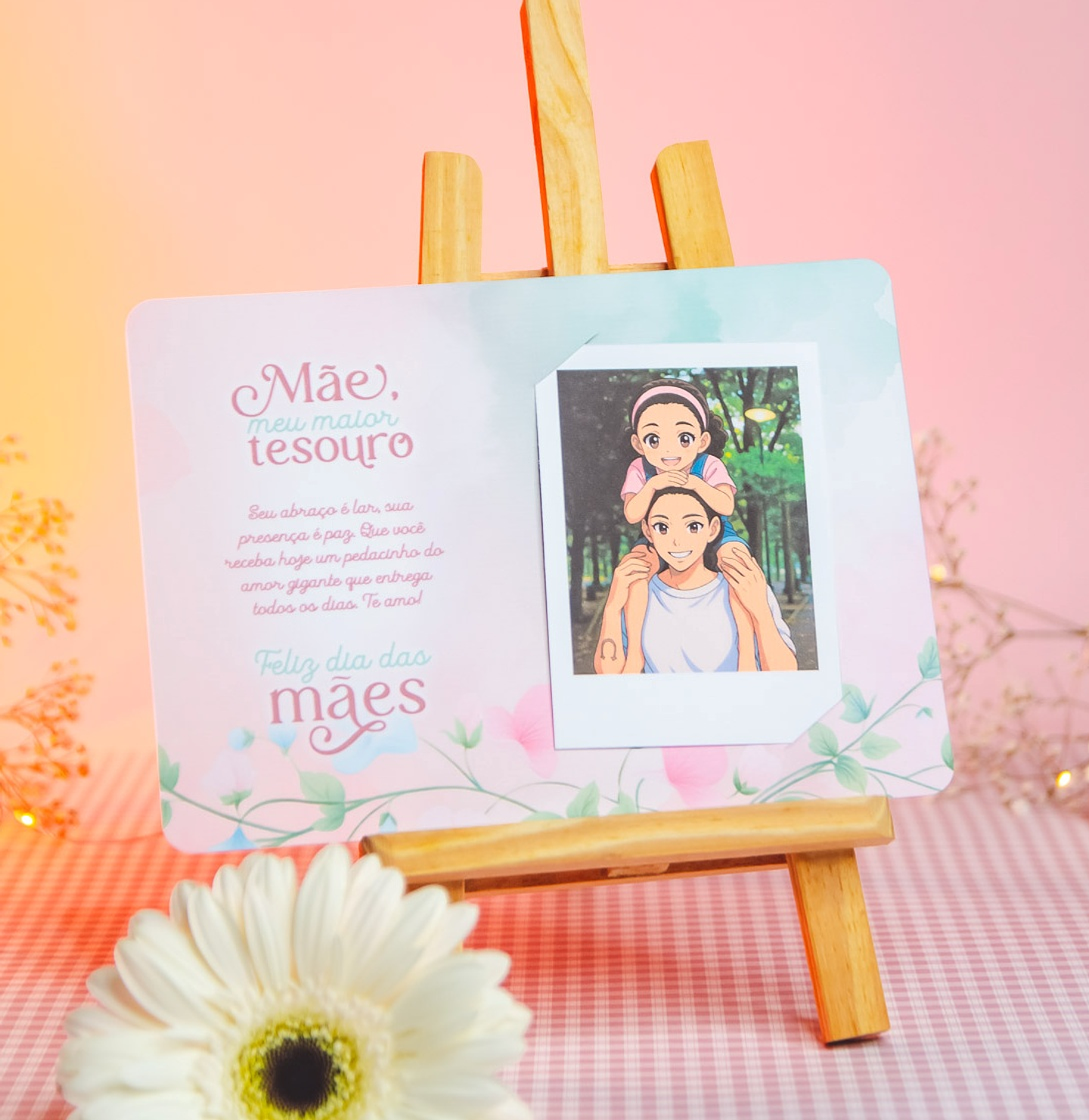 Arquivo dia das mães cartão para foto polaroid - AMARANTTO 1