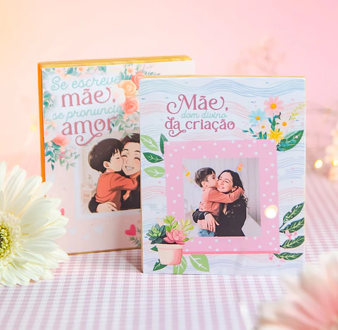 Arquivo dia das mães quadrinhos de mesa 10x12 cm - AMARANTTO