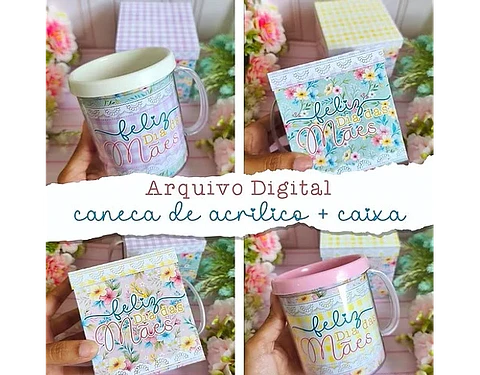 Arquivo Dia das Mães Caixa Caneca - Desenhitos da Jana