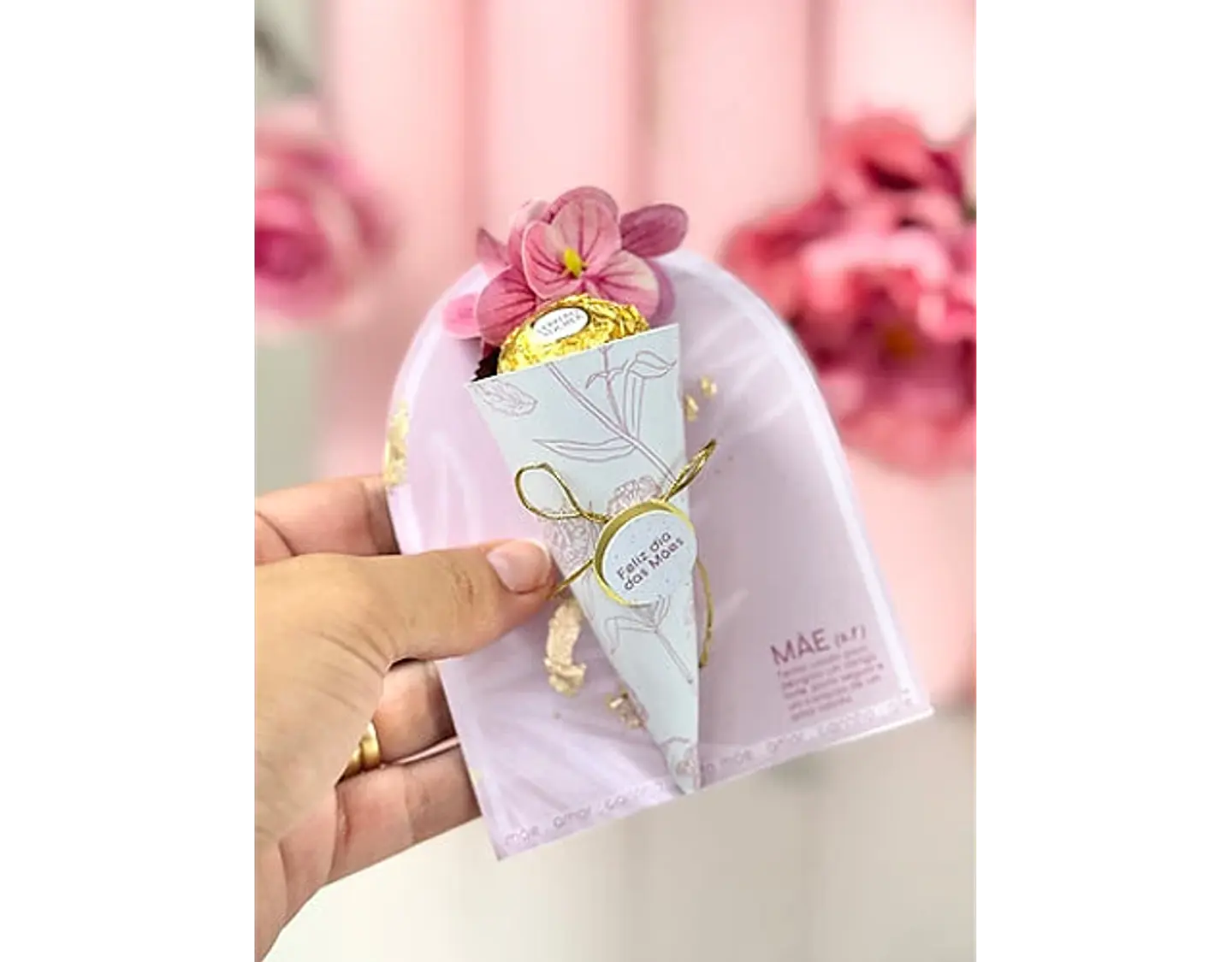 Arquivo dia das mães card com cone para 1 ferrero - SUBLIME PAPELARIA 1