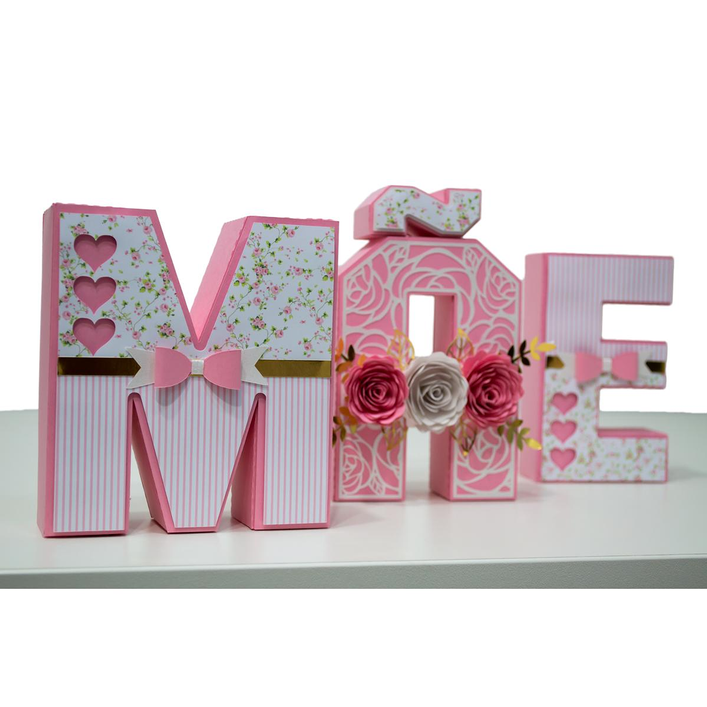 Arquivo Dia das Mães Letras 3D Mãe  1