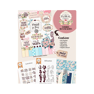 Kit Digital Dia das Mães Floral - TITA