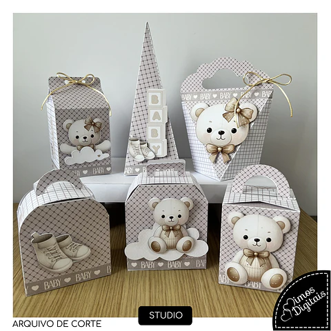 Arquivo de Corte Ursinho Neutro