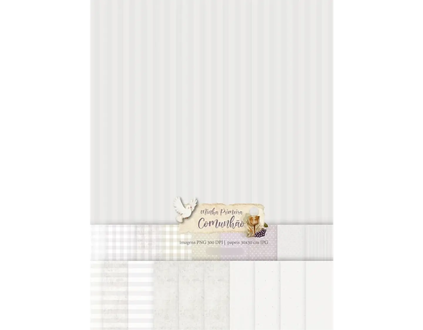 Kit Digital primeira comunhão - CARINAS PAPER 7