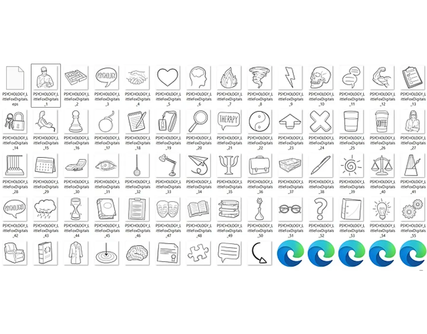 Kit Digital Psicologia Clipart Livros estudos 2
