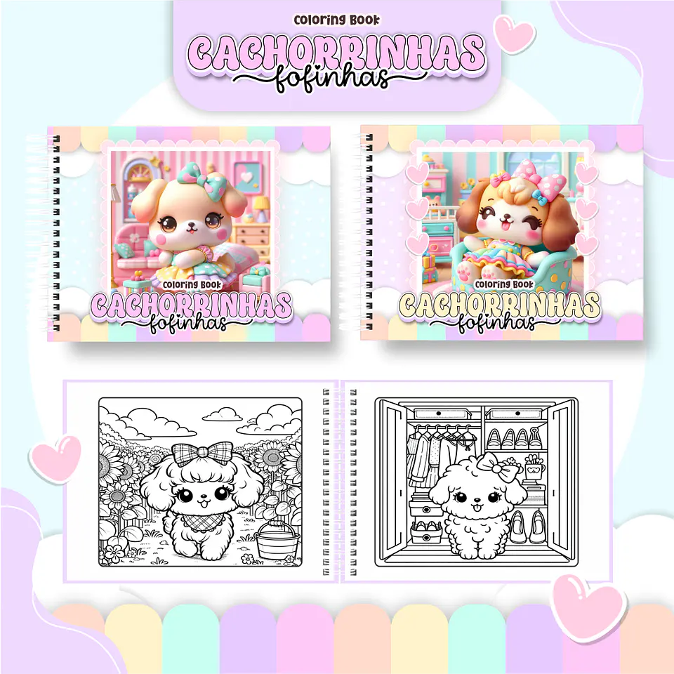 Arquivo livro de colorir Cachorrinha - PAMELLA 1