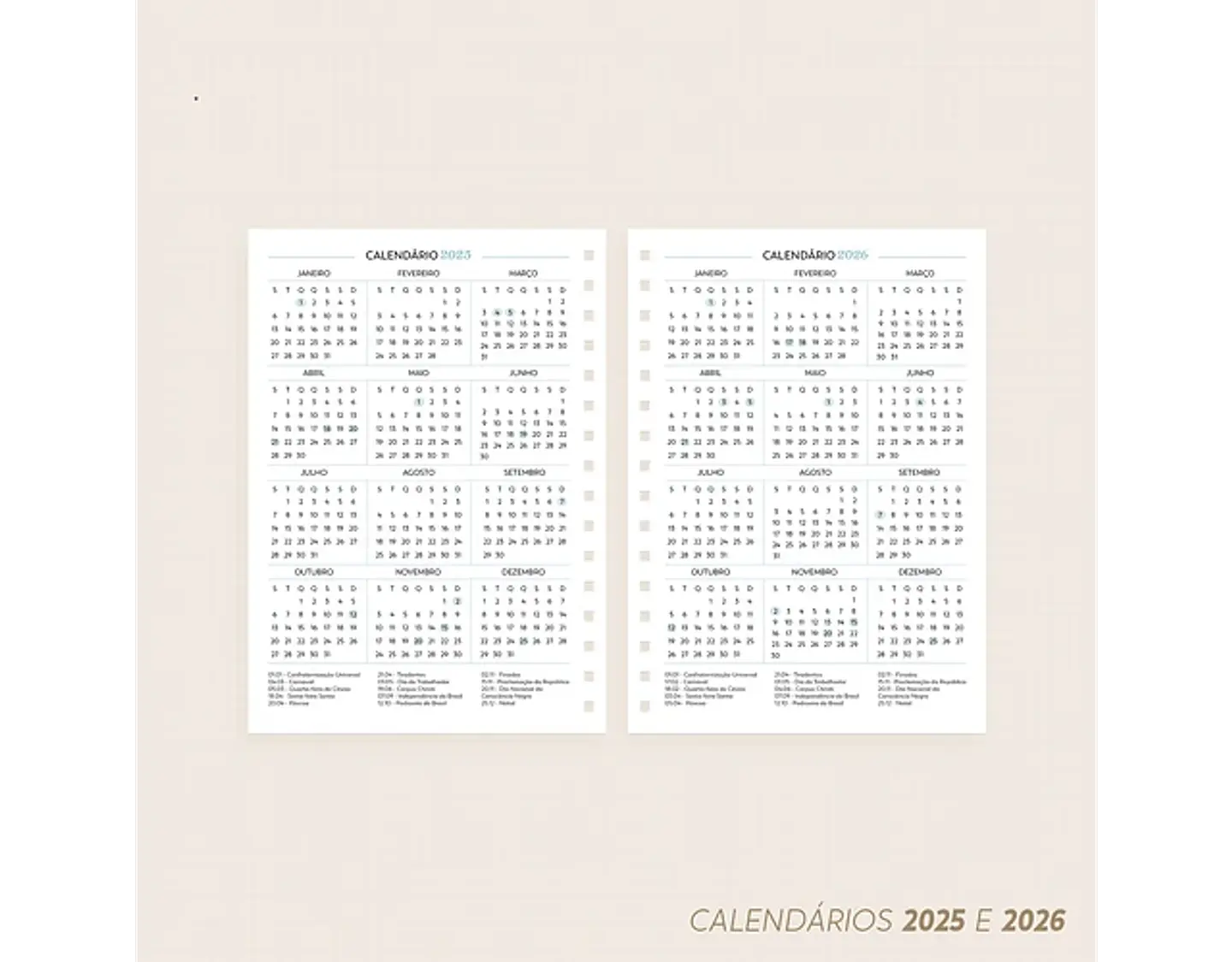 Arquivo Miolos Agenda Católica 2025 | Datada – A5 e Mini 13