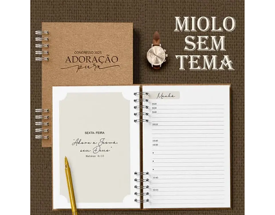 Arquivo caderno de congresso masculino com e sem tema - BICHO PAPEL 10