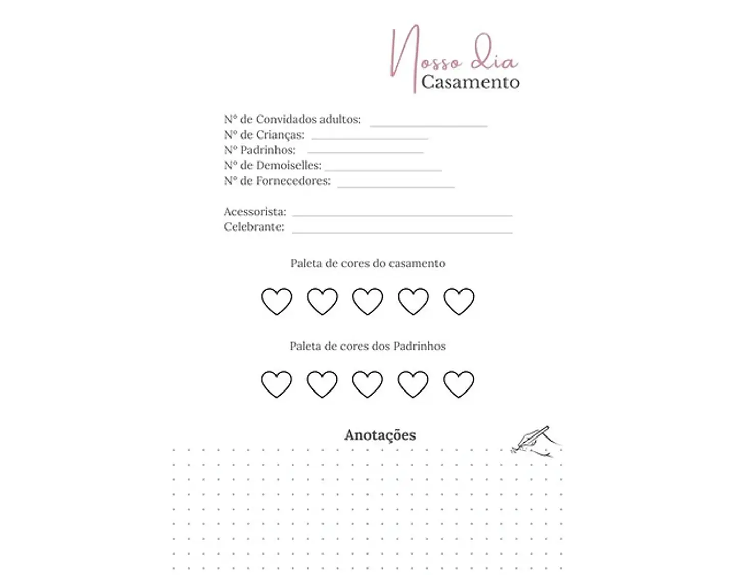 Arquivo Planner de casamento - JH DIGITAIS 5