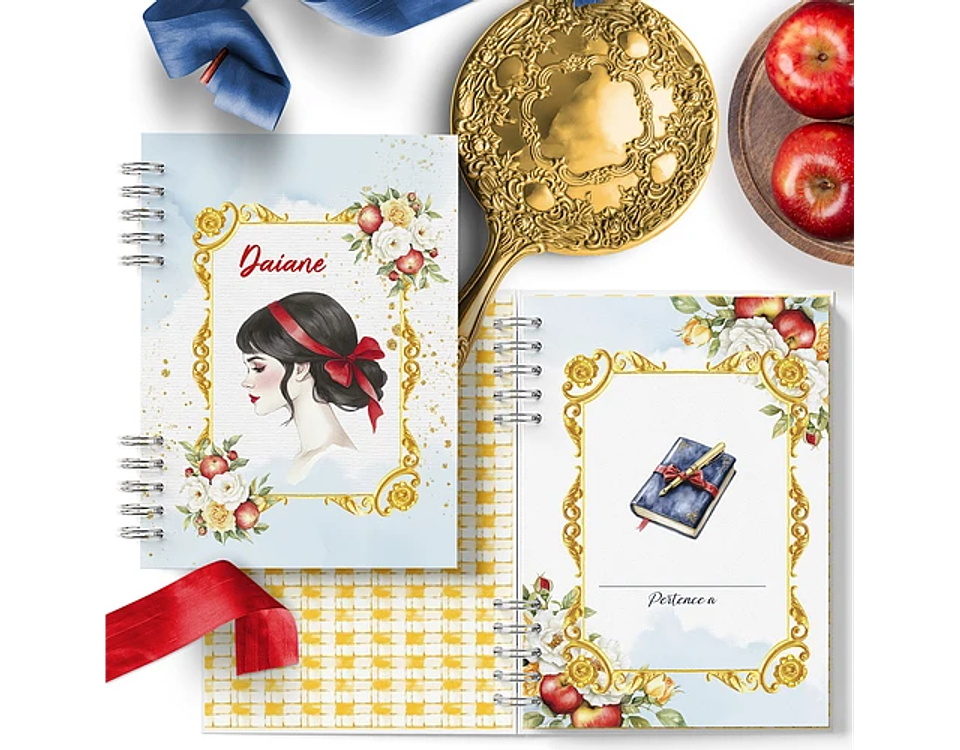 Arquivo encadernação coleção A mais bela Branca de Neve - BICHO PAPEL 5