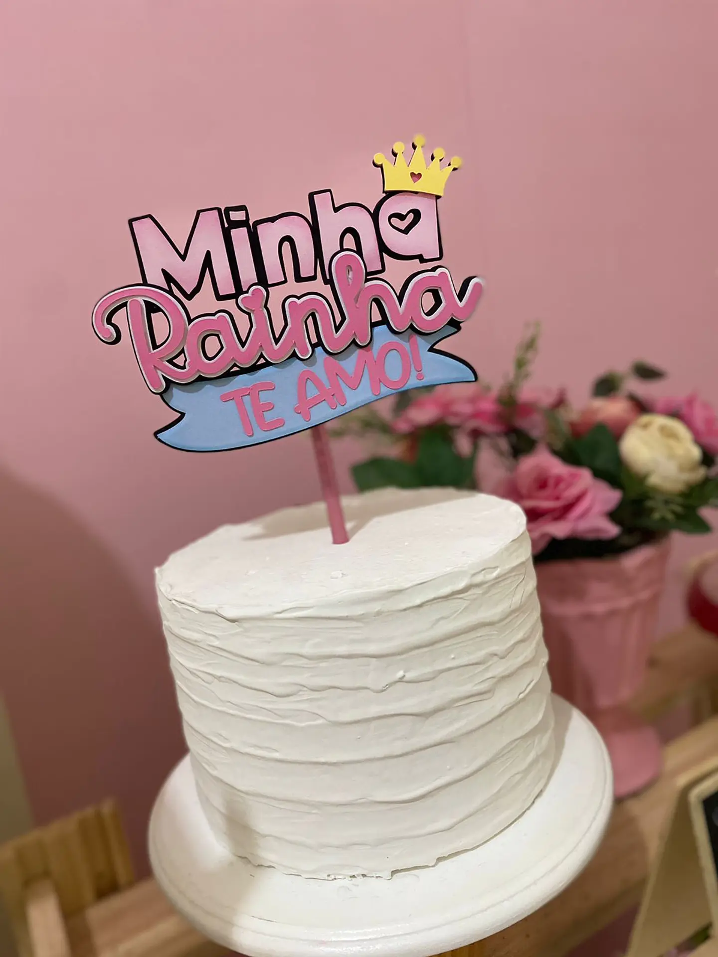 Arquivo topo de bolo dia das mães - MINHA RAINHA 1