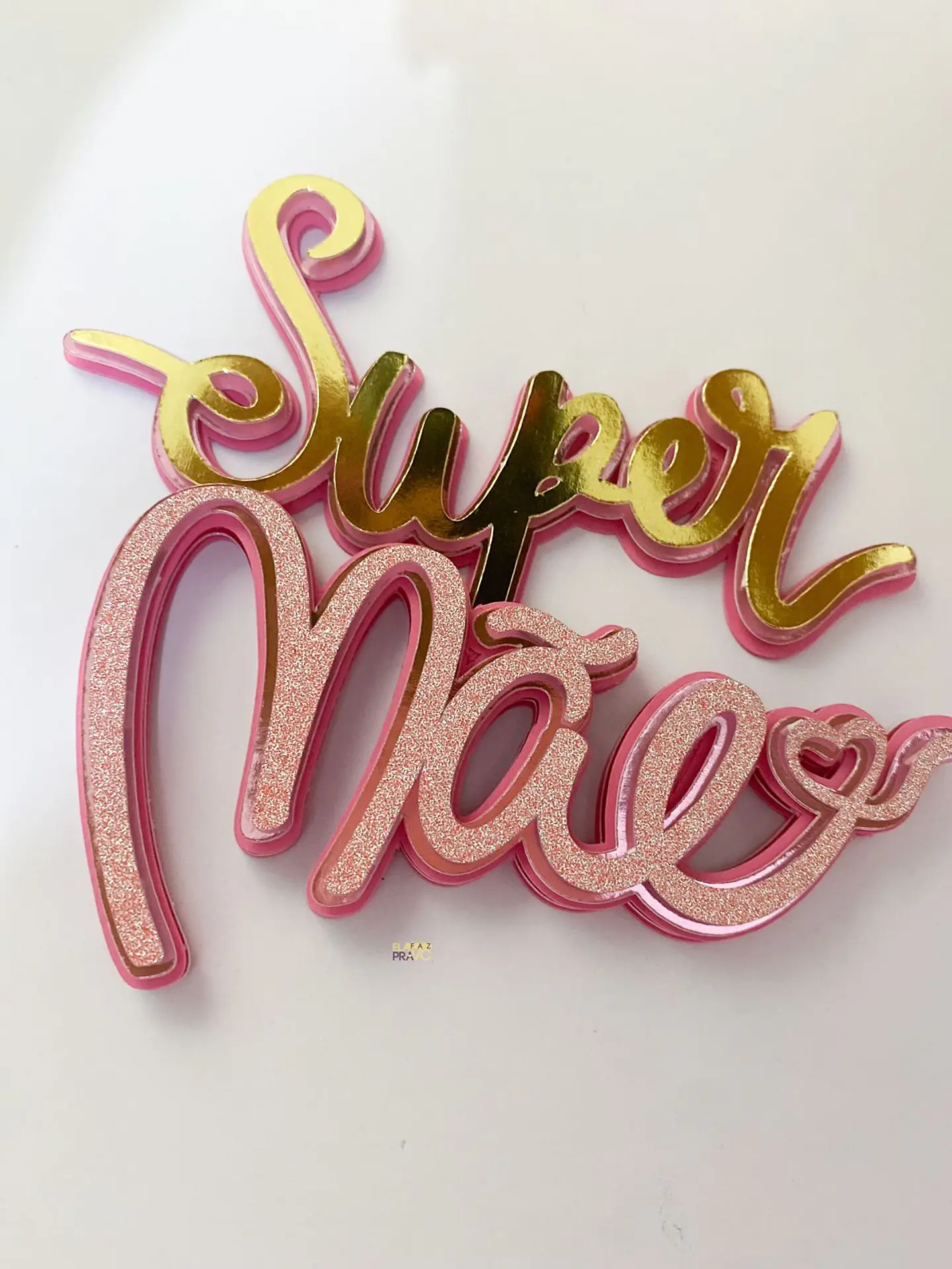 Arquivo topo de bolo dia das mães - SUPER MÃE 1