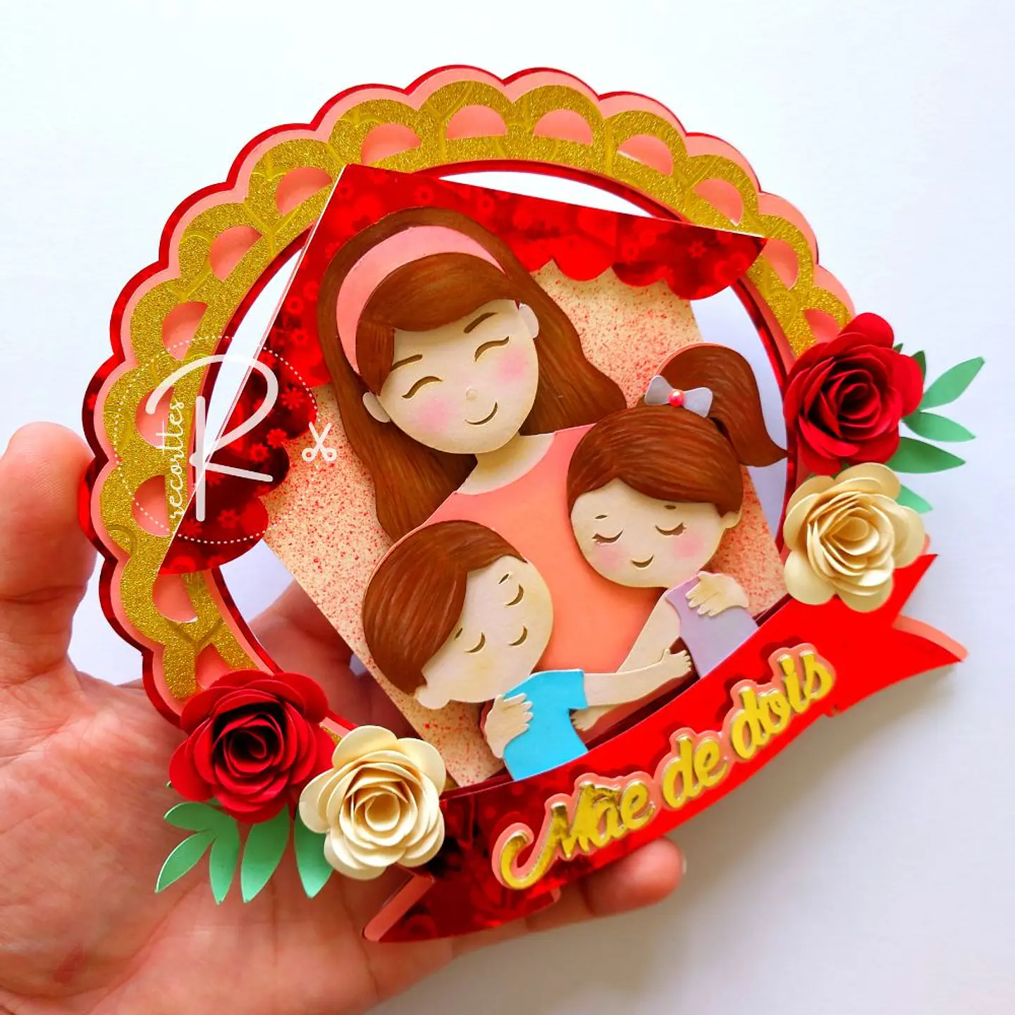 Arquivo topo de bolo dia das mães - MÃE DE DOIS 1